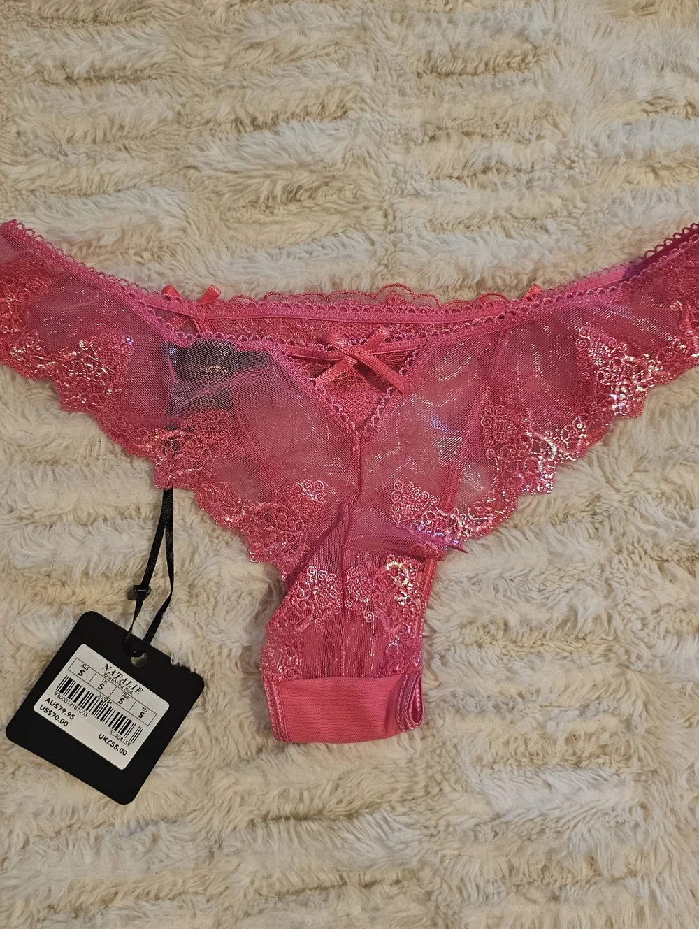 Honey Birdette Natalie Wild Pink 34C/S - Picture 8 of 10